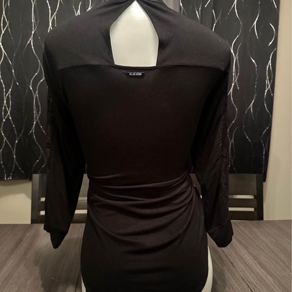 BlackKarv lace sleeve Blouse Size Large - Picture 2 of 3